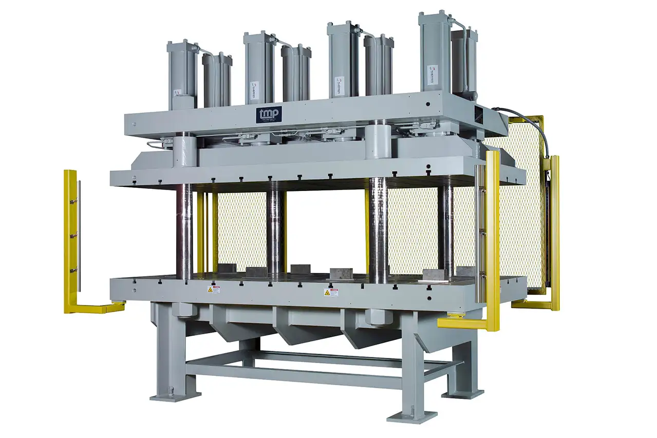 TMP four-post 500 ton hydraulic press for forming metal aircraft parts