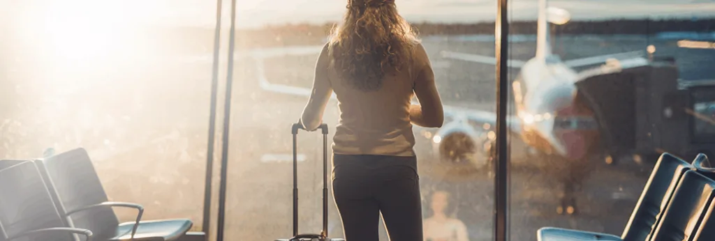 Person Getting Ready to Fly to National Composites Week