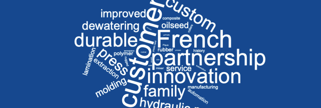 French Oil Wordcloud for Custom Hydraulic Press Solutions