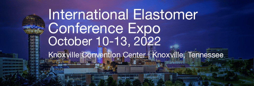 International Elastomer Conference Expo Info and Skyline in Background