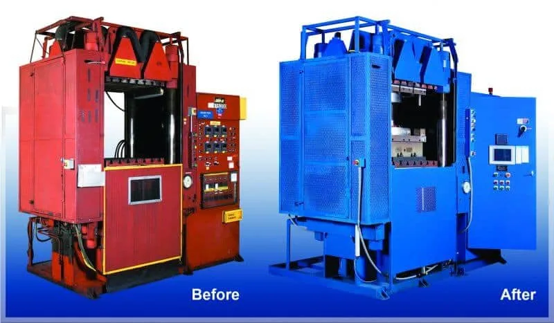 400-Ton Hydraulic Press Rebuild Before and After