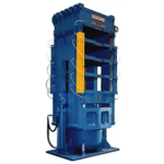 1,000 ton French sideplate hydraulic press with heated platens