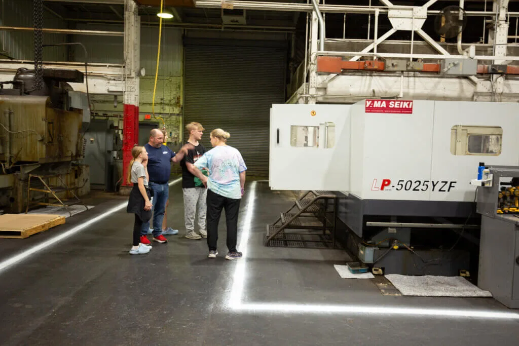 Guests at French Oil Open House.