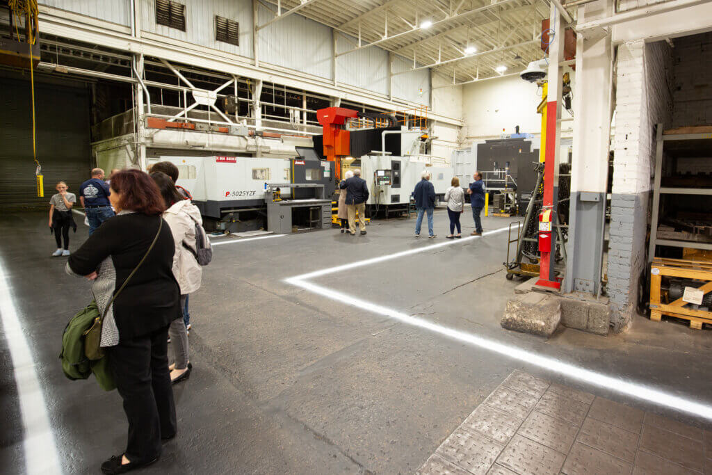 Guests at French Oil Open House.