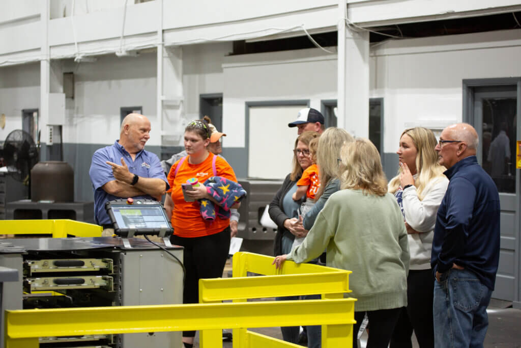 Guests at French Oil Open House.