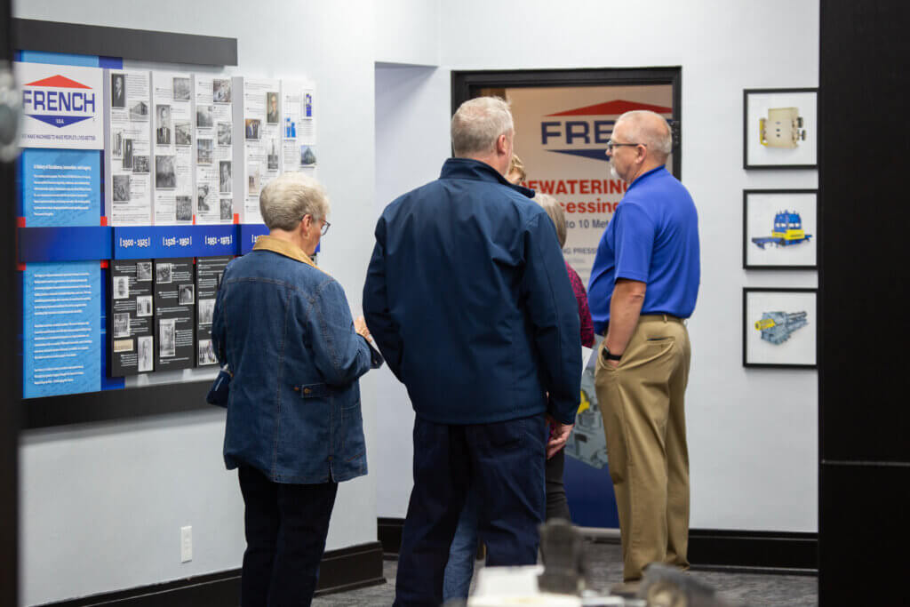 Guests at French Oil Open House.