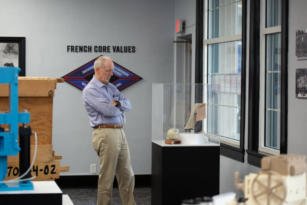 Guests at French Oil Open House.