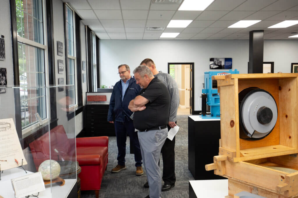 Guests at French Oil Open House.