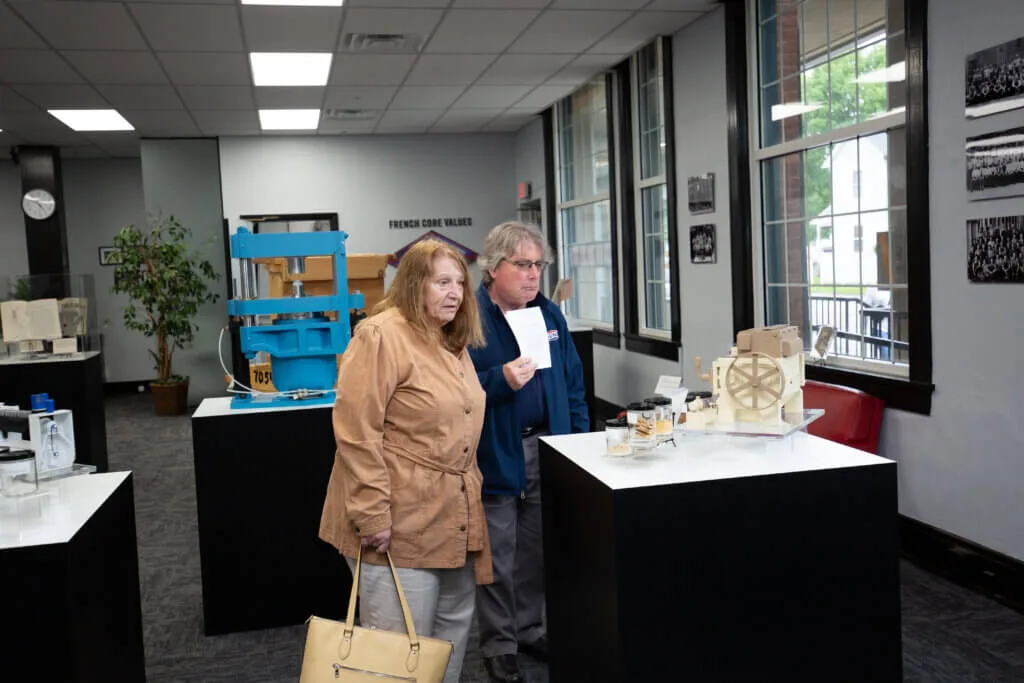 Guests at French Oil Open House.