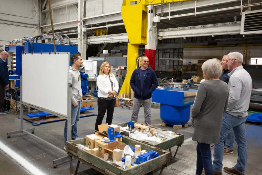 Guests at French Oil Open House.