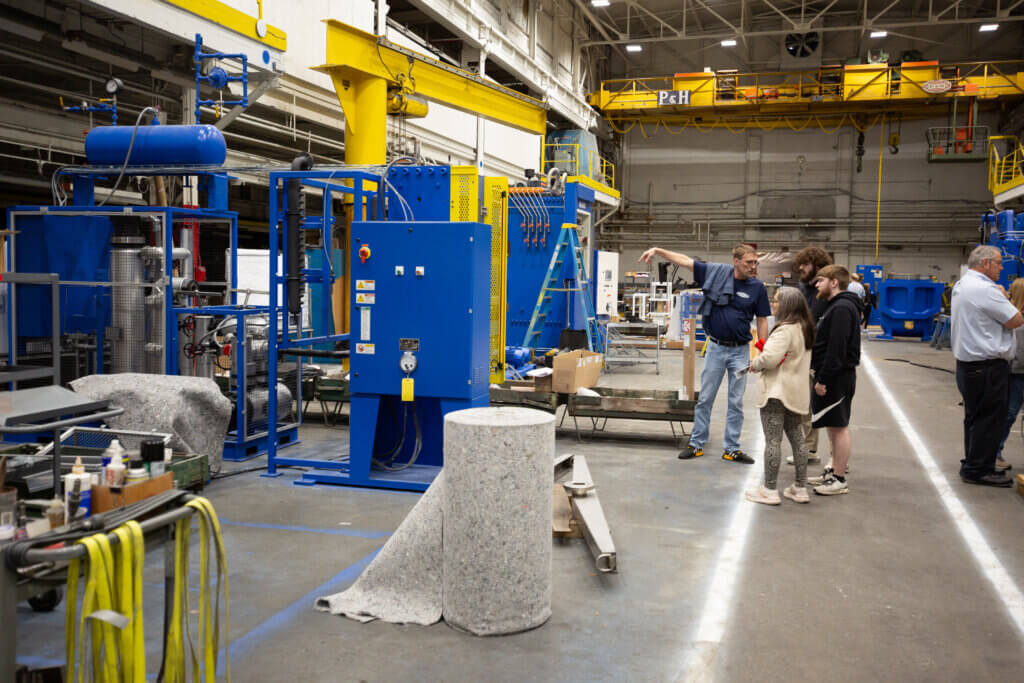 Guests at French Oil Open House.