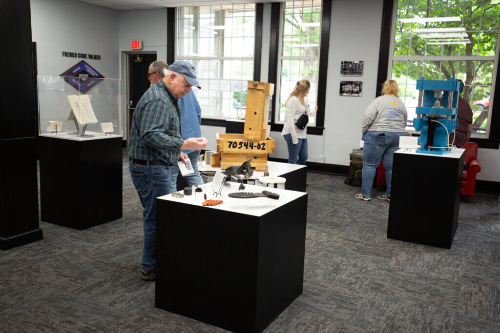 Guests at French Oil Open House.