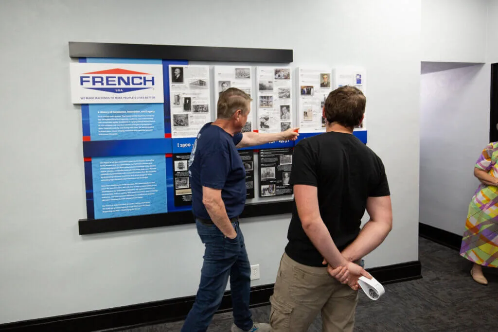 Guests at French Oil Open House.