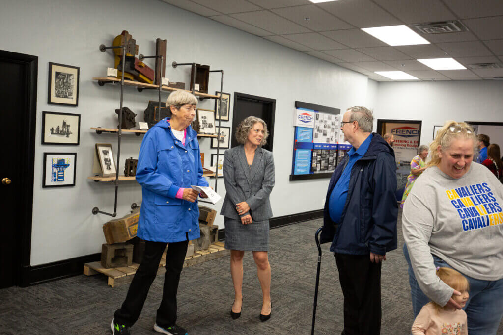 Guests at French Oil Open House.