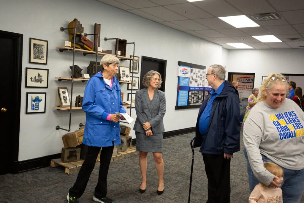 Guests at French Oil Open House.