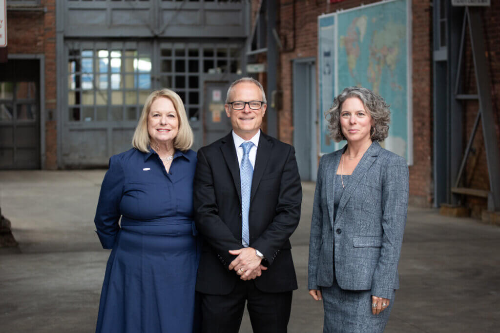 Representative Newman with Margaret French and Tayte French Lutz.