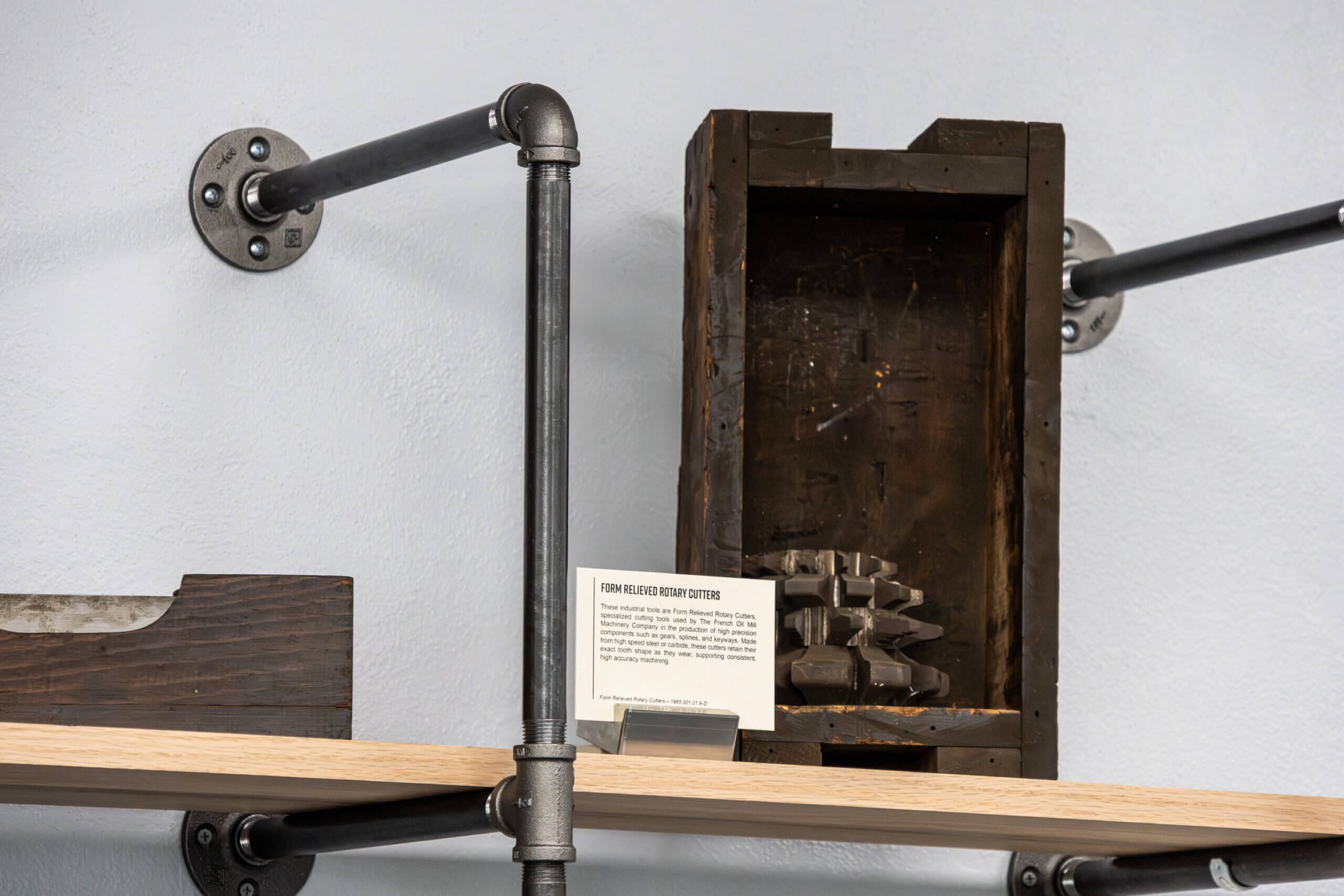 form_relieved_rotary_cutters Set of form relieved rotary cutters for machining gears, splines, and keyways, in The French Museum.